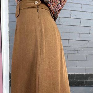 Bushwacker | Brown Straight Skirt | Medium | Vintage